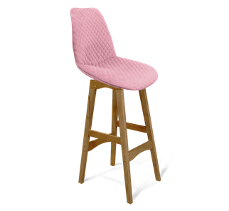 Барный стул SHT-ST29-С22 / SHT-S65 (розовый зефир/светлый орех) в Челябинске