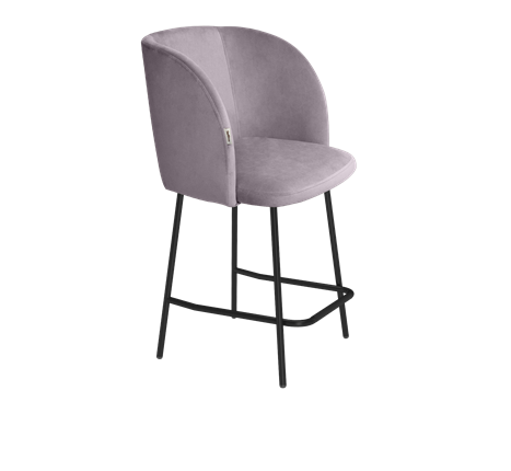 Полубарный стул SHT-ST33 / SHT-S29P-1 (сиреневая орхидея/черный муар) в Челябинске - изображение
