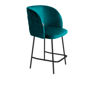 Полубарный стул SHT-ST33-1 / SHT-S29P-1 (альпийский бирюзовый/черный муар) в Челябинске - предосмотр