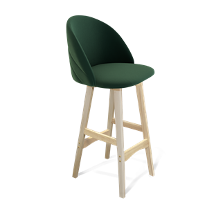Барный стул SHT-ST35-2 / SHT-S65 (лиственно-зеленый/прозрачный лак) в Миассе