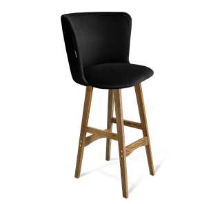 Барный стул SHT-ST36 / SHT-S65 (ночное затмение/дуб брашированный коричневый) в Магнитогорске