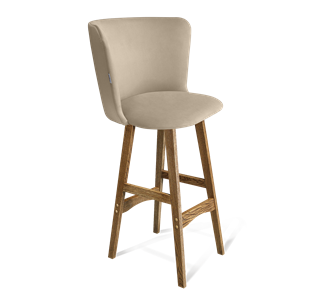 Барный стул SHT-ST36 / SHT-S65 (ванильный крем/дуб брашированный коричневый) в Магнитогорске
