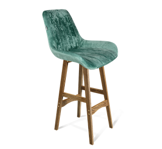 Барный стул SHT-ST37 / SHT-S65 (зеленый чай/дуб брашированный коричневый) в Миассе