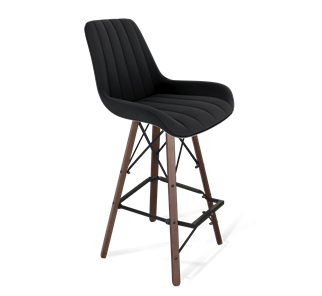Барный стул SHT-ST37 / SHT-S80 (ночное затмение/темный орех/черный) в Миассе