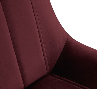 Барный стул SHT-ST37 / SHT-S93 (рубиновое вино/браш.коричневый/черный муар) в Челябинске - предосмотр 3