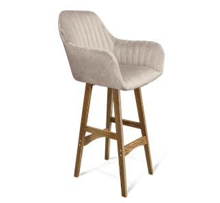 Барный стул SHT-ST38-1 / SHT-S65 (лунный мрамор/дуб брашированный коричневый) в Магнитогорске