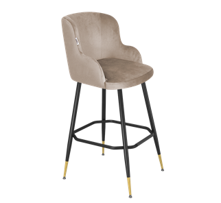 Барный стул SHT-ST39 / SHT-S148 (латте/черный муар/золото) в Миассе