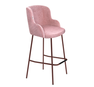 Барный стул SHT-ST39 / SHT-S29P (пыльная роза/медный металлик) в Миассе