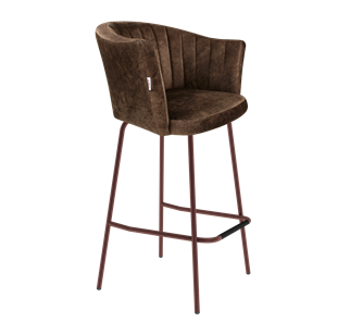 Барный стул SHT-ST42-1 / SHT-S29P (кофейный трюфель/медный металлик) в Магнитогорске