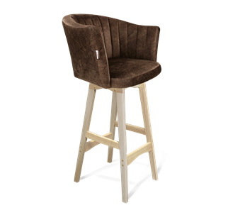 Барный стул SHT-ST42-1 / SHT-S65 (кофейный трюфель/прозрачный лак) в Златоусте