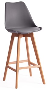 Барный стул TULIP BAR (mod. C1014H) 57х48х104 серый 024 /натуральный арт.15205 в Челябинске