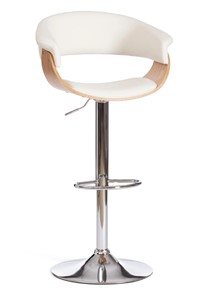 Барный стул VIMTA (mod.4021S) белый/натуральный/хром арт.13660 в Челябинске - предосмотр