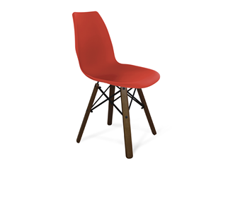 Кухонный стул SHT-ST29/S70 (красный ral 3020/темный орех/черный) в Магнитогорске