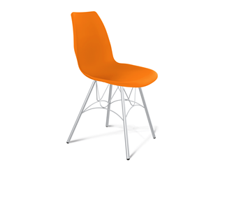 Обеденный стул SHT-ST29/S100 (оранжевый ral2003/хром лак) в Копейске