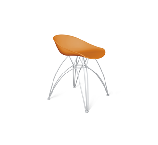 Обеденный стул SHT-ST19/S112 (оранжевый/хром лак) в Копейске
