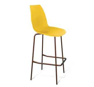 Барный стул SHT-ST29/S29 (желтый ral 1021/медный металлик) в Магнитогорске