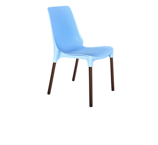 Обеденный стул SHT-ST75/S424 (голубой/коричневый муар) в Челябинске