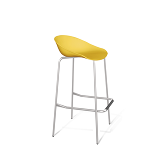 Барный стул SHT-ST19/S29 (желтый/хром лак) в Златоусте