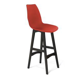 Барный стул SHT-ST29/S65 (красный ral 3020/венге) в Копейске