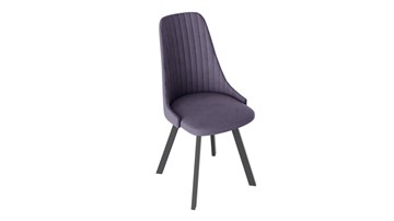Обеденный стул Франк (паук) исп2 (Графит/Микровелюр Фиолетовый) в Миассе