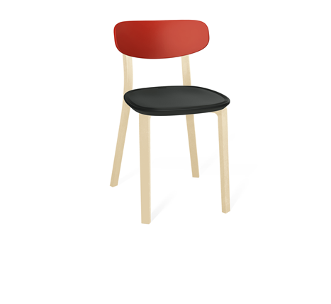 Обеденный стул SHT-ST85-2/SB85-2/S85 (красный/черный/бежевый ral1013) в Копейске - изображение