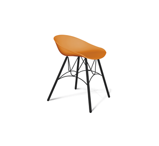 Обеденный стул SHT-ST19/S100 (оранжевый/черный муар) в Магнитогорске