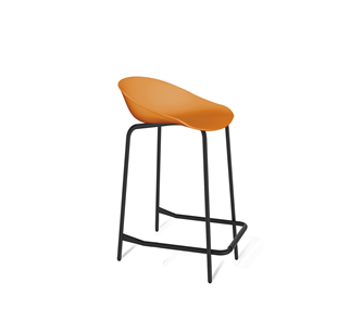 Барный стул SHT-ST19/S29-1 (оранжевый/черный муар) в Магнитогорске - предосмотр
