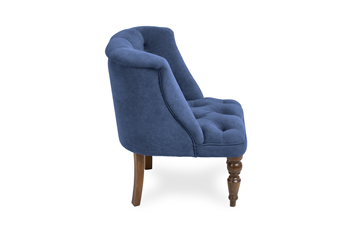 Кресло на ножках Бриджит синий ножки коричневые в Миассе - предосмотр 2