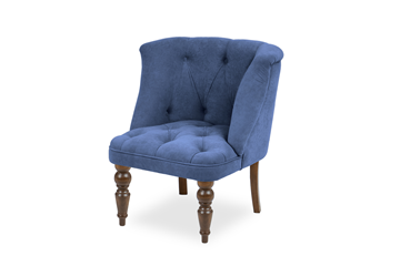 Кресло на ножках Бриджит синий ножки коричневые в Миассе - предосмотр 6