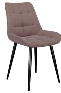 Обеденный стул 206М, микровелюр B5 latte, ножки черные в Магнитогорске