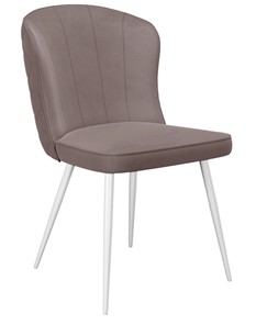 Обеденный стул 209, микровелюр B5 latte, ножки белые в Златоусте
