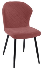 Мягкий стул 239 розовый, ножки  черные в Челябинске