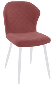 Кухонный стул 239 розовый, ножки белые в Магнитогорске
