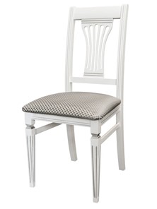 Обеденный стул Анри (белый-серебро, Атина серебро) в Миассе