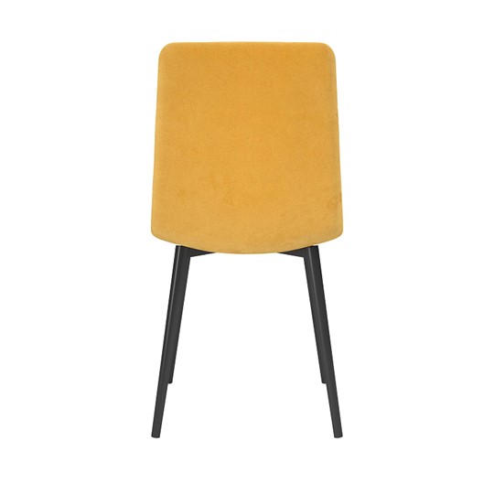 Обеденный стул Белла, велюр тенерифе куркума/Цвет металл черный в Копейске - изображение 3