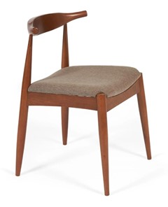 Обеденный стул BULL бук/ткань 54,5x54x75 Коричневый (2 шт) арт.13983 в Челябинске