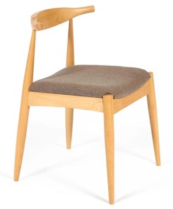 Обеденный стул BULL бук/ткань 54,5x54x75 Натуральный арт.19586 в Миассе - предосмотр