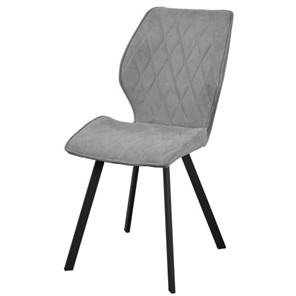 Мягкий стул в кухню Челси СРП-038 серый/черный в Челябинске - предосмотр 5