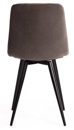 Кухонный стул CHILLY X (mod.7096) 45х53х88 темно-серый barkhat 14/черный арт.15553 в Миассе - изображение 3