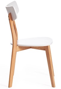 Кухонный стул Claire, дерево гевея/МДФ 48x49,5x81,5 Белый/натуральный (2 шт) арт.15113 в Челябинске - предосмотр 1