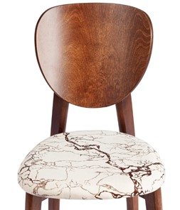 Обеденный стул Diamante, мягкое сидение бук, 42х42х85, коричневый/ткань Крекс Айвори арт.20081 в Челябинске - предосмотр 5