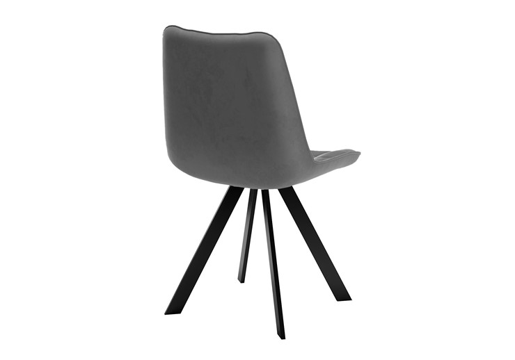 Обеденный стул DikLine 229 поворотный, B28 ANTRACITE, ножки черные в Копейске - изображение 1