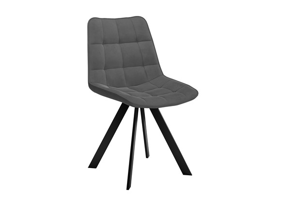 Обеденный стул DikLine 229 поворотный, B28 ANTRACITE, ножки черные в Копейске - изображение