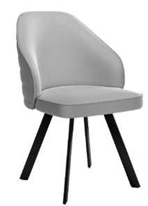 Кухонный стул dikline 276 Е28 светло-серый  ножки черные в Златоусте