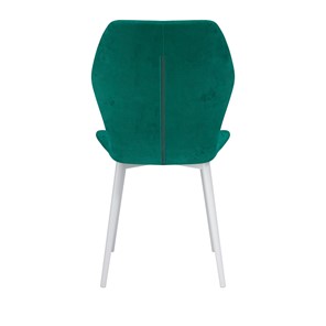 Обеденный стул Дора, велюр тенерифе изумруд/Цвет металл белый в Миассе - предосмотр 3