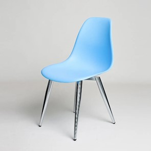 Кухонный стул DSL 110 Milan Chrom (голубой) в Копейске