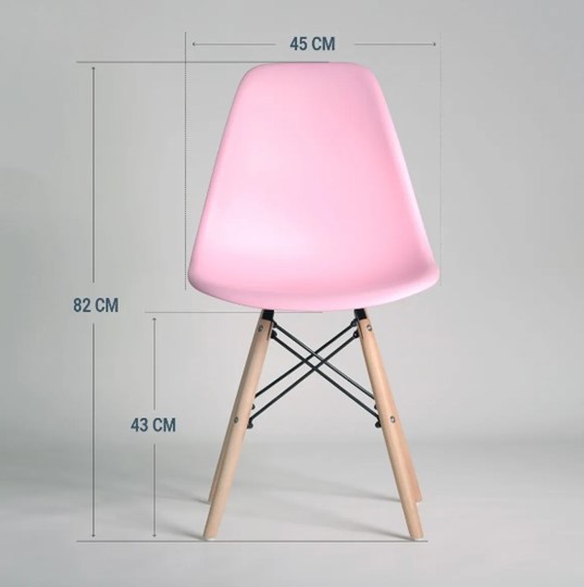 Обеденный стул DSL 110 Wood (розовый) в Челябинске - изображение 1