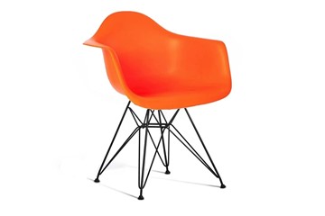 Обеденный стул DSL 330 Black (оранжевый) в Челябинске