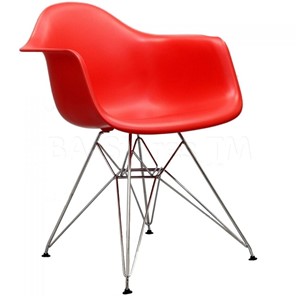 Обеденный стул derstuhl DSL 330 Chrom (красный) в Челябинске