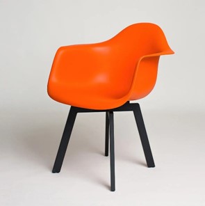 Обеденный стул DSL 330 Grand Black (Оранжевый) в Златоусте